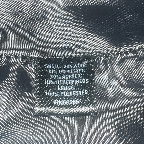 Express checkered/houndstooth wool-blend coat sz sm - Picture 5 of 5